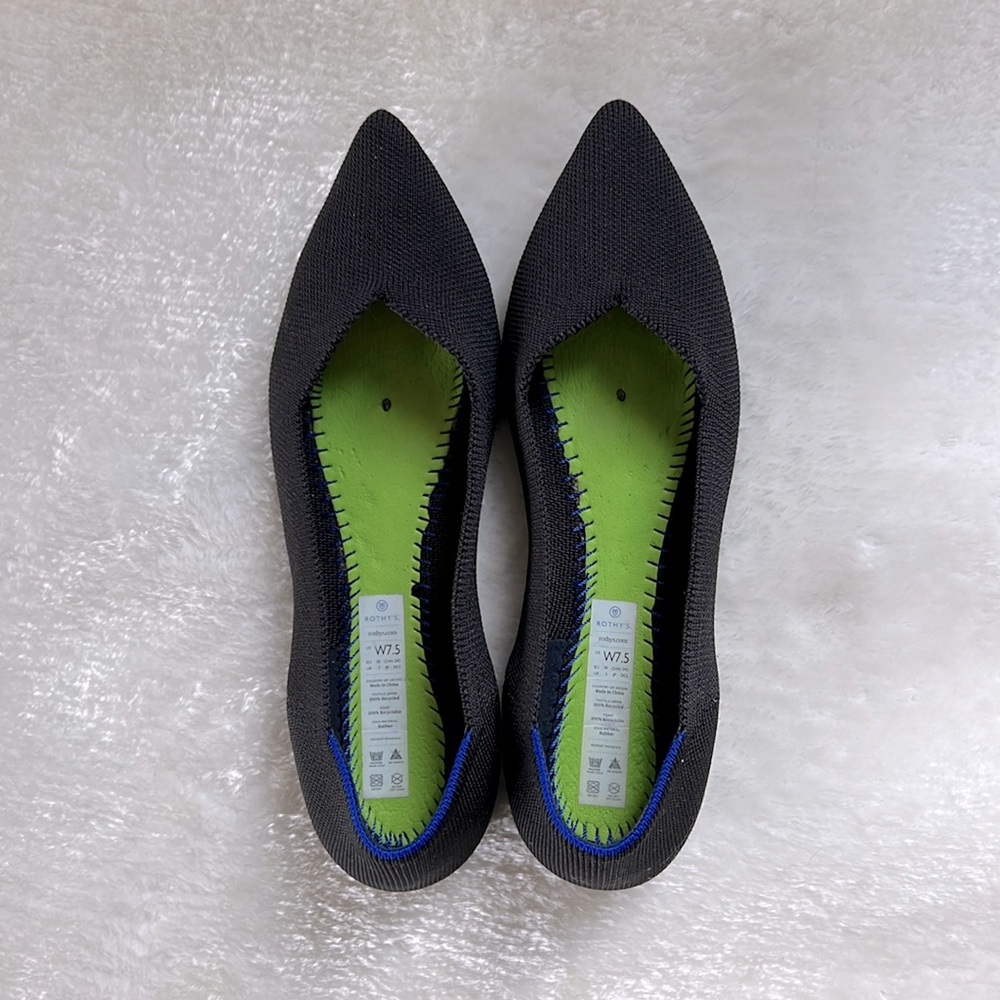 Rothy’s The Point - Black - Size 7.5